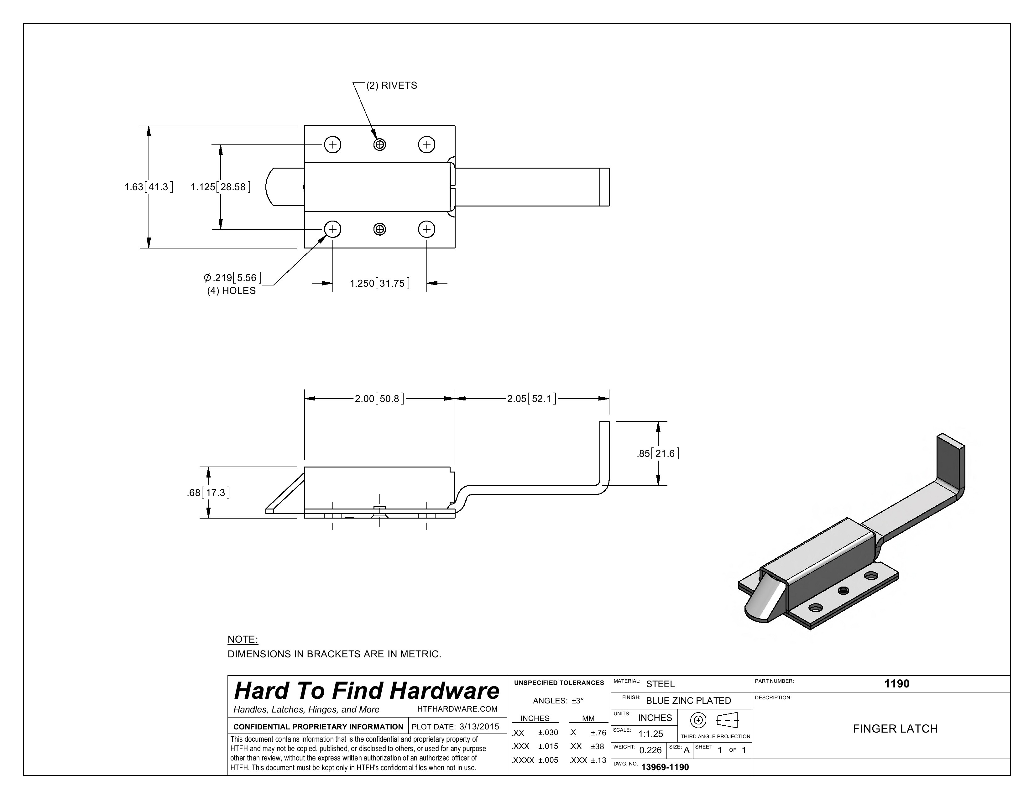 RV COMPARTMENT LATCH